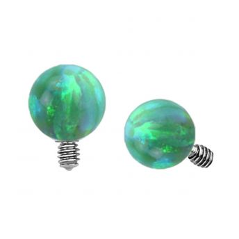 Dermal Top Green Opal Ball (5) 1.2mm