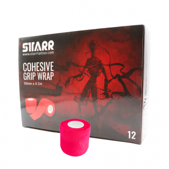 Starr Cohesive Grip Wrap NEON PINK 50mm