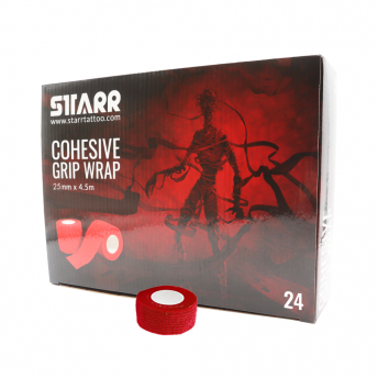 Starr Cohesive Grip Wrap RED 25mm