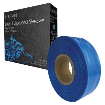 Inksafe Clipcord Cover 5cm x 250m Blue Roll