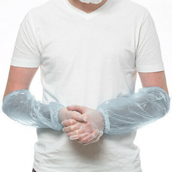 Disposable Arm Sleeves Plastic White 100
